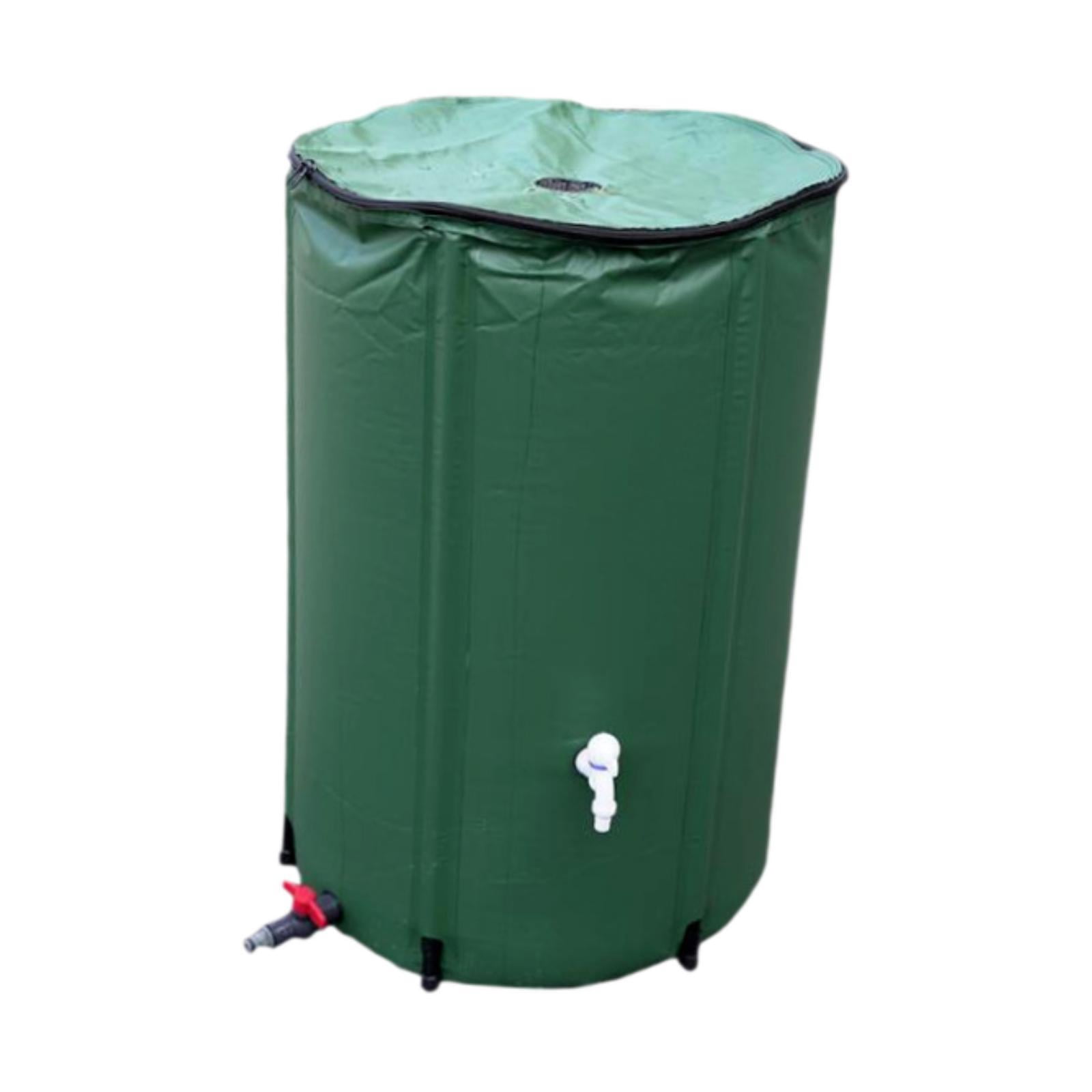 figatia Foldable Rain Barrel Water Catcher Container Rainwater Storage Tank Rain Catchers Water Collection Container for Lawn Patio 50 L