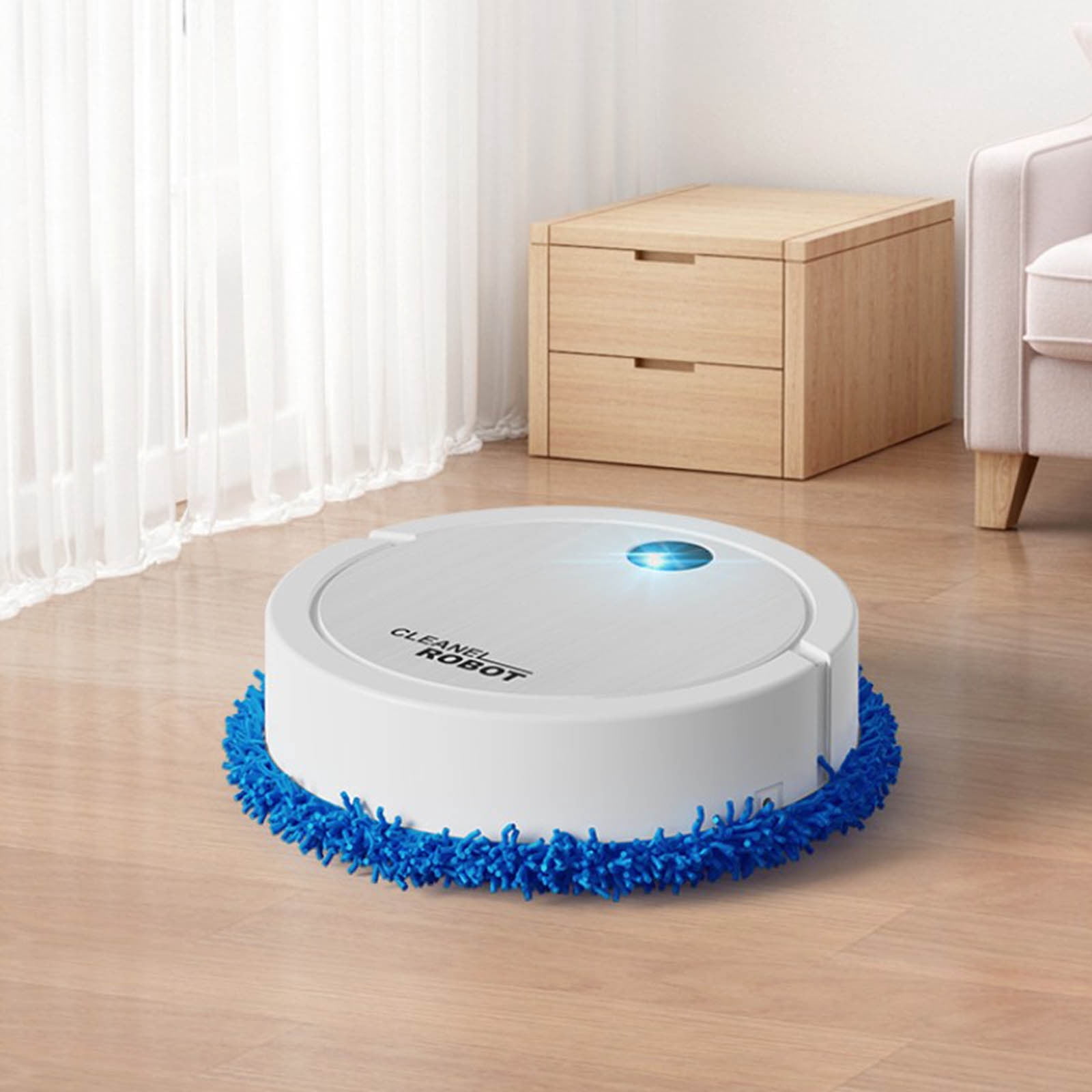 Byujiro Automatic Quiet Robot Vacuum Cleaner Wet & Dry Dual-Use Compact Vacuum Cleaner Home Appliances