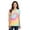 White, variant on Port & Company Ladies Tie Dye V Neck Tee-S (Rainbow)