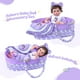thumbnail image 4 of Set de ropa Reborn Baby Doll con capazo para muñecas de 43 a 56 cm, 4 of 7