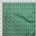 thumbnail image 3 of oneOone Cotton Cambric Green Fabric Merry Christmas Sewing Craft Projects Fabric Prints By Yard 42 Inch Wide-5T9, 3 of 4