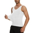 thumbnail image 3 of QRIC 2 Pack Men Slimming Body Shaper Vest Chest Compression Shirts Abs Abdomen Slim Tank Top Undershirt Shapewear Tank Top for Men, 3 of 8