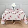 thumbnail image 3 of Pioneer Flower Floral Print Pattern Square Tablecloth, Waterproof Wipeable Spillproof Washable Table Cover for Home Kitchen Party and Daily Decor 52"x52", 3 of 6
