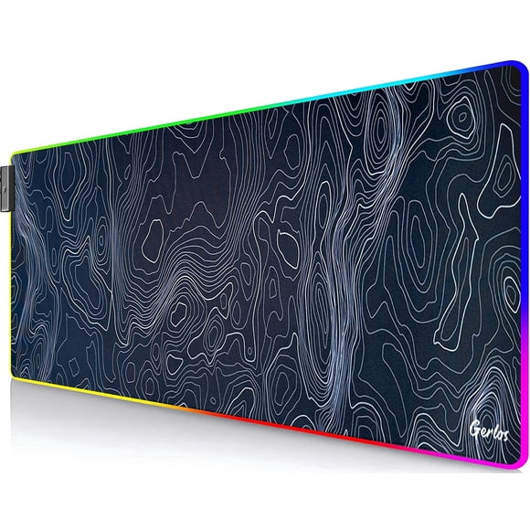 Mouse pad gamer RGB Gerlos grande 80 x 30 cm con LED