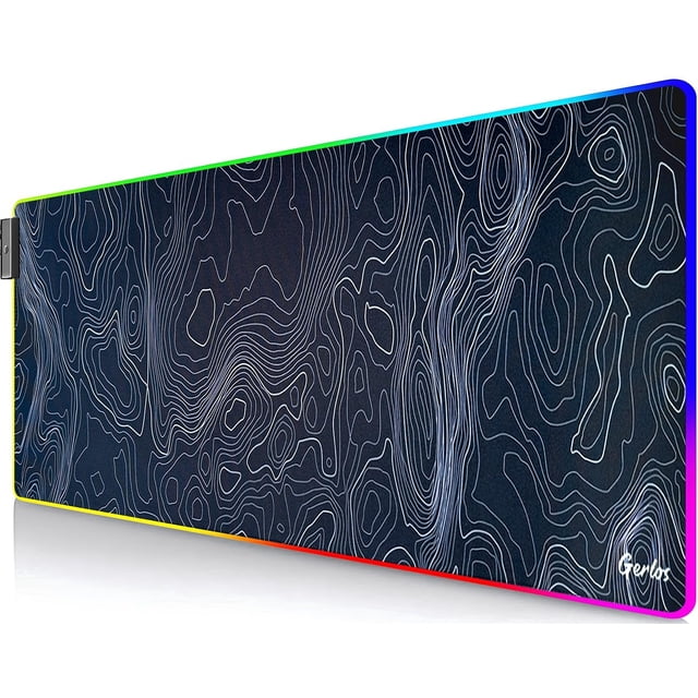 Mouse pad gamer RGB Gerlos grande 80 x 30 cm con LED