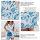 thumbnail image 1 of Mini Vestido, Sin Mangas, Cómodo, Cuello En V, Vestido De Verano, Casual, Elegante, Ceñido Al Cuerpo Para Citas OTVIAP Flor Azul L, 1 of 6