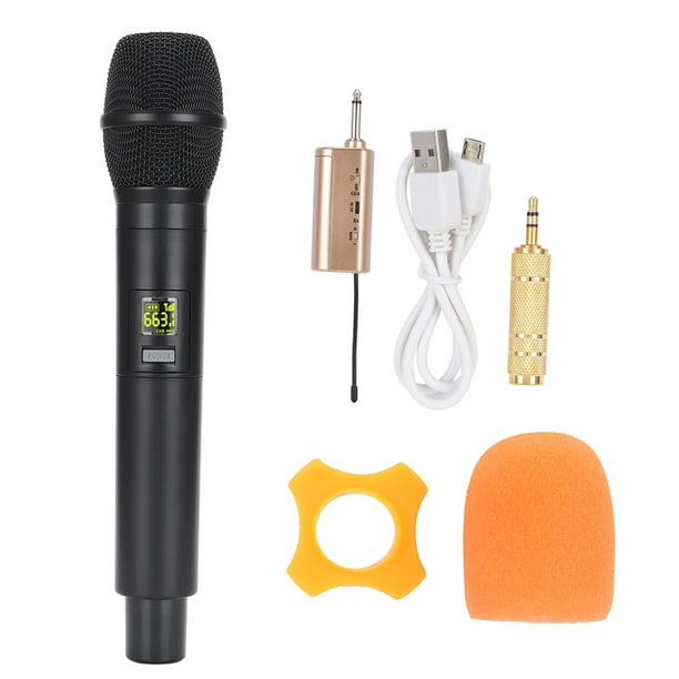 Microphone,Rechargeable UHF Handheld Wireless Rechargeable Microphone