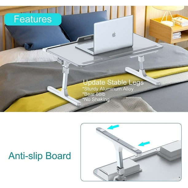 Table de lit Support d'ordinateur portable pliable hauteur