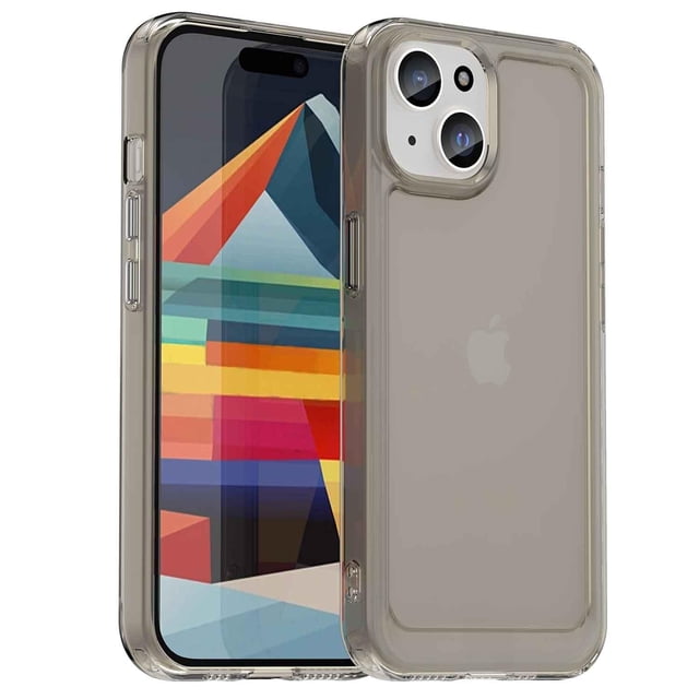 Funda TEKKU TPU Rugged para iPhone 15 Humo