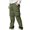 Olive Green, variant on Lovskoo Men's Multi Pockets Slim Cargo Pants Hiking Combat Work Trousers Outdoor Casual Straight Sweatpants Black