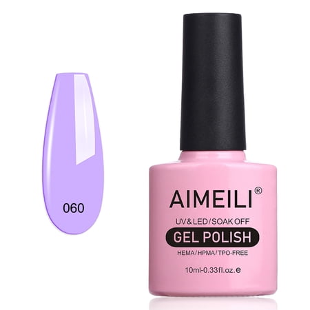 AIMEILI Soak off UV LED Jelly Gel Nail Polish - Neon Lavender (060) 10ml