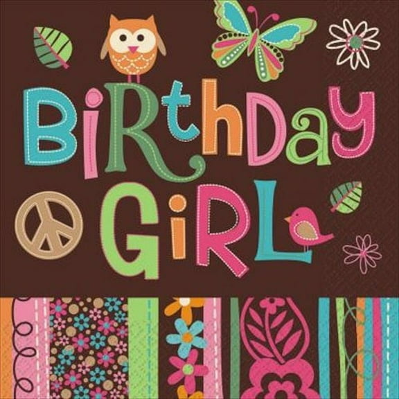 Hippie Chick Lunch Napkins (16ct)