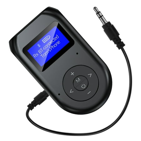 Adaptateur Bluetooth, émetteur-récepteur 2 en 1 sans fil Bluetooth 5.0 avec  câble audio 3,5 mm pour voiture, PC, ordinateur portable, casque,  haut-parleurs HiFi, radio MP3/MP4