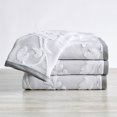 thumbnail image 6 of Great Bay Home Cotton Decorative Floral Quick-Dry Towel Set  (Hand Towel (4-Pack), White / Grey), 6 of 7