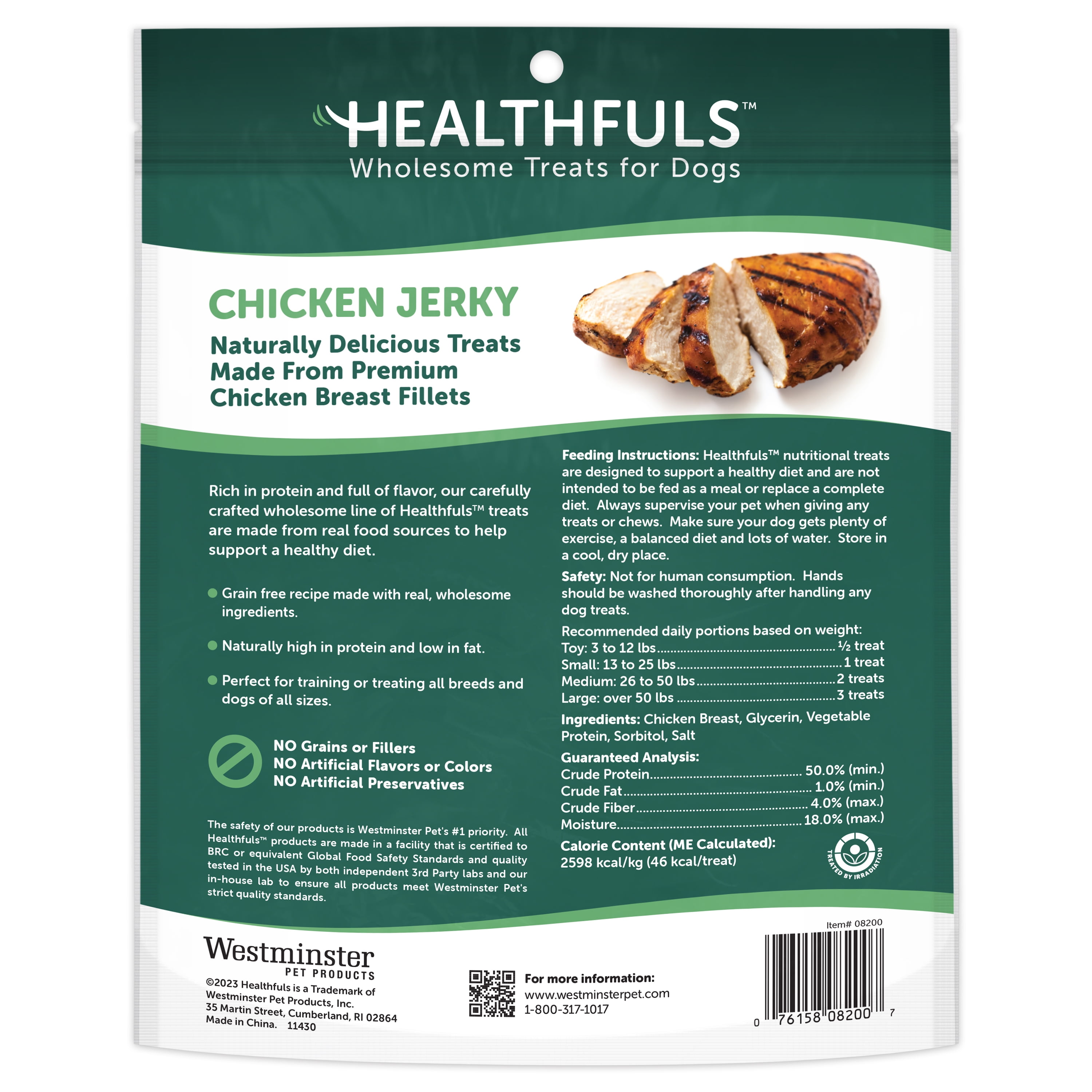 Healthfuls Chicken Jerky Dog Treats, 20oz