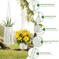 thumbnail image 2 of Macrame Plant Hangers, 6Pack Hanging Planters for Indoor Plants w/ 6 Set Hangers Kit Handmade Macromay Plant Hangers Indoor Flower Pots Holder Stand for Boho Home Décor (POTS NOT Included), 2 of 14