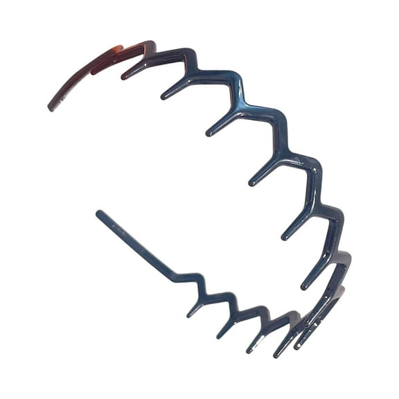 U-Shape Teeth Headband - High Cranium Hair Comb, Reversible Styling Tool, 1-Piece Tortoiseshell Design for Women Girls, Korean Fashion Accessory, Non-Slip Hair Holder, A