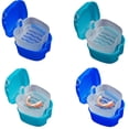 thumbnail image 2 of Denture Storage Box Case Cleaning Dental False Teeth Mesh Organizer Container(White), 2 of 9