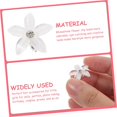 thumbnail image 4 of 20pcs Decorative Mini Baby White Hair Christmas Hairpin Small Little Clips Clamps Catch Thick Rhinestone Bow Accessories Halloween Wedding Year Flower for Girl Kids Thin New Party, 4 of 5