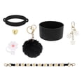 thumbnail image 3 of Juego de accesorios para tazas, llaveros, adornos, bonitos colgantes para tazas, juego de cadenas para tazas para actividades al aire libre, cartera, Negro, 3 of 9