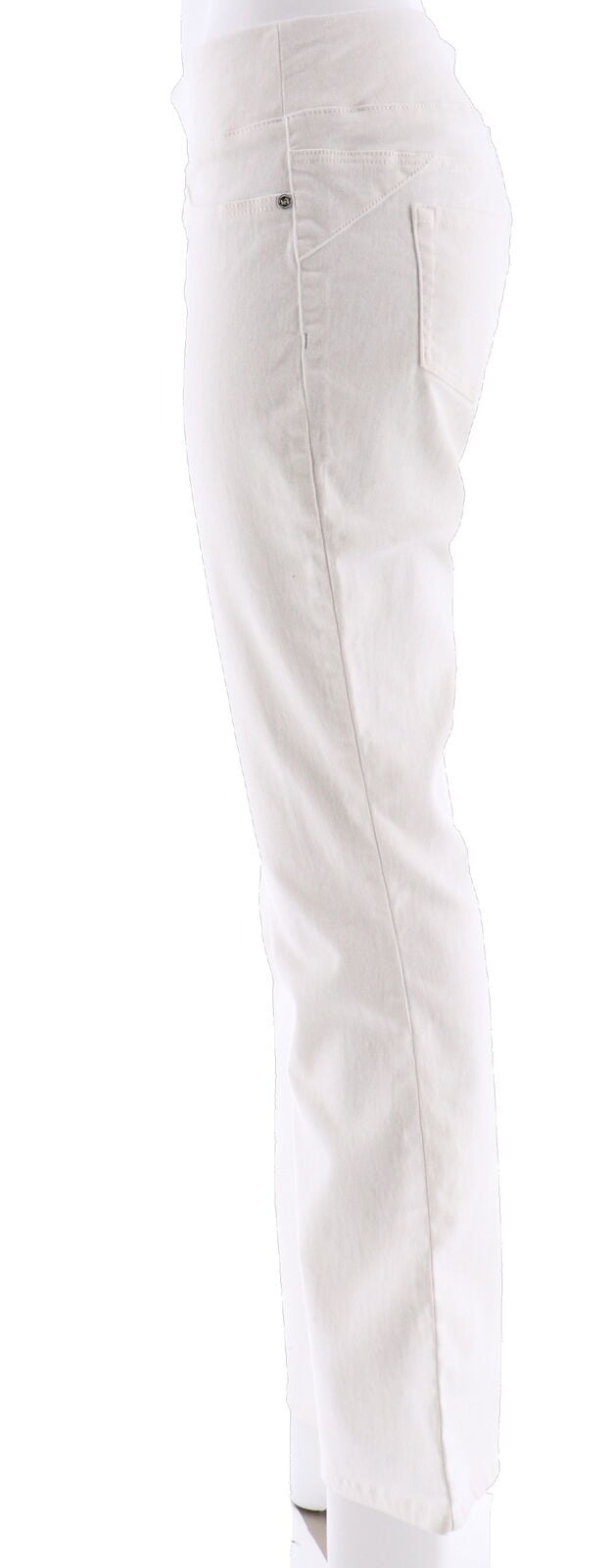 white bootcut jeggings