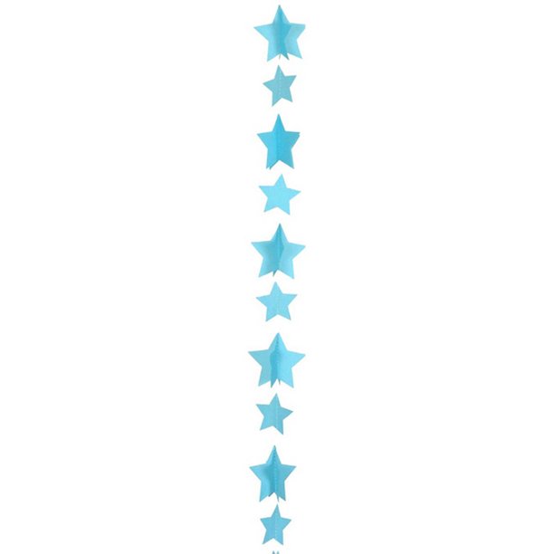 Anagram - Cuerda decorativa de estrellas para globos (Azul)