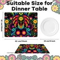 thumbnail image 2 of Educational Preschool Placemats Set of 6 Boho Plastic Table Mats Toddler Children Montessori Place Mats for Kids Washable Vinyl Holiday Table Decoration for Indoor Outdoor Party Kitchen Dining Table, 2 of 10