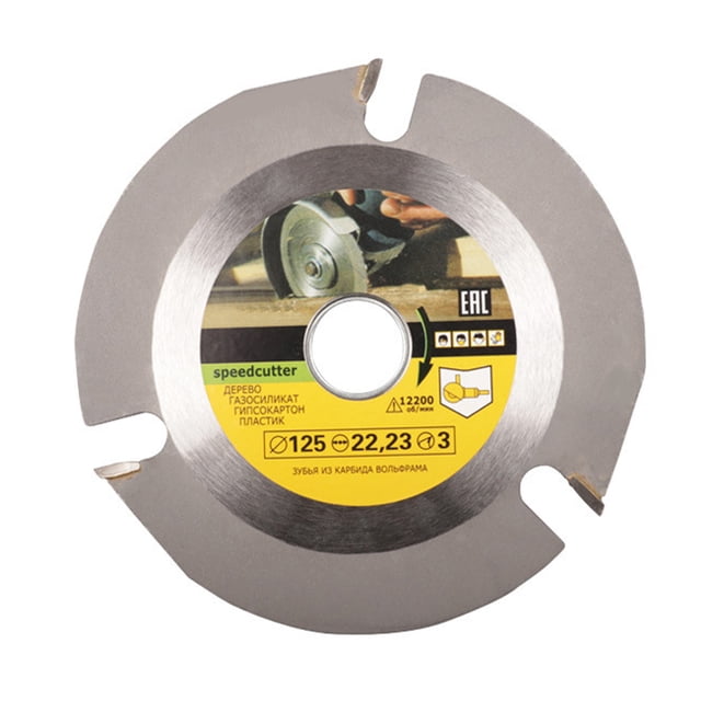 Disco de amoladora de madera 125 mm - Disco de corte de madera - Disco de tallado para amoladora angular