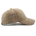 thumbnail image 6 of Jiibva Plaid Baseball Cap for Women Men Adjustable Golf Dad Hat Unstructured Trucker Ball Caps Summer Vintage Plaid Hats Warm Peaked Cap for Outdoor, 6 of 7