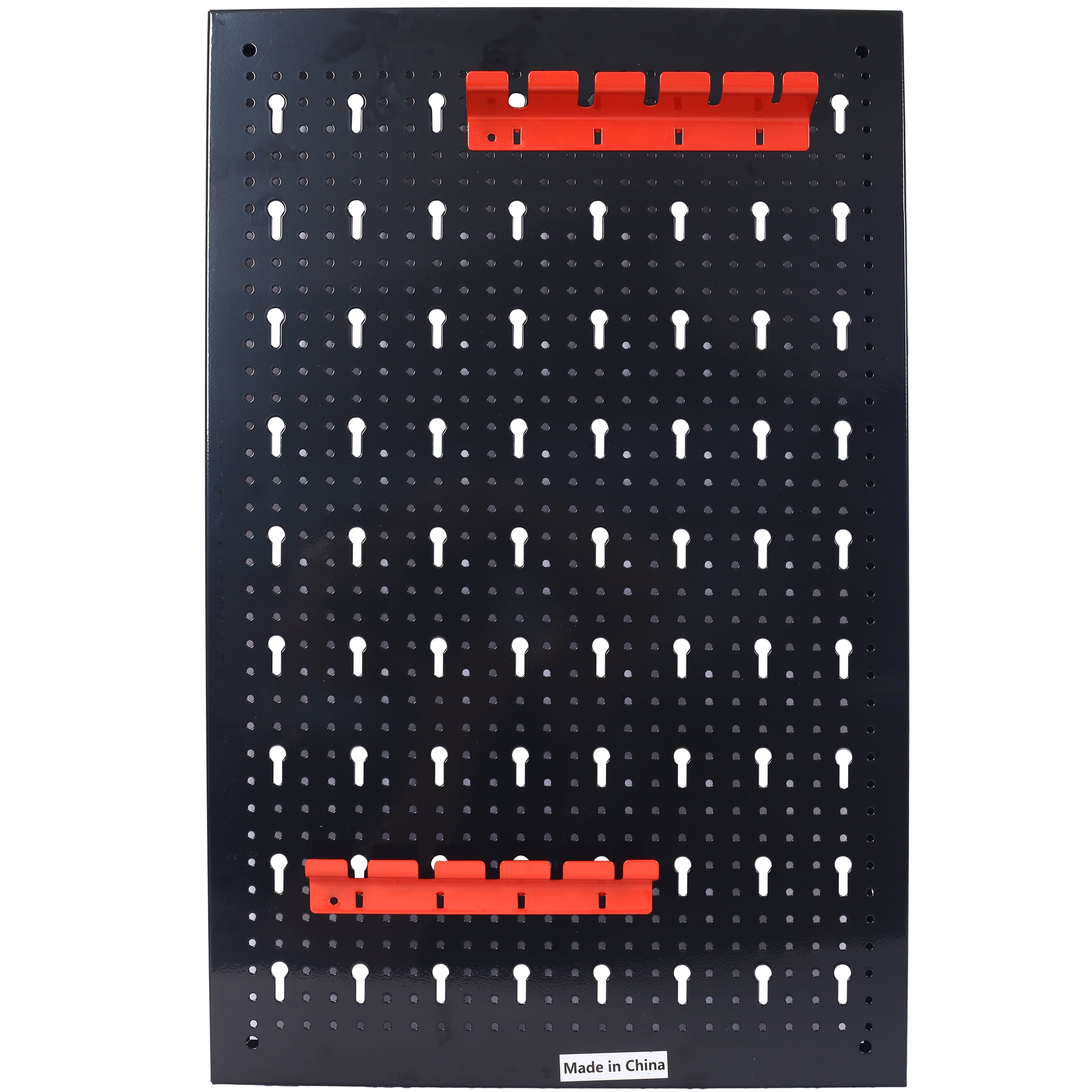 Pegboard Wall Organizer, 4Ft Metal Garage Pegboard Tool Organizer W/3 Pegboards, Drill Bit Rack, Wrench Rack, Hooks Accessories, Wall-Mounted Tool Storage Pegboard For Workshop Warehouse, Black Black