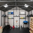 thumbnail image 5 of Lifetime Lockable DIY Polyethylene Outdoor Storage Shed, 11' x 13.5', Tan & Brown (6415), 5 of 12