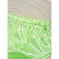 thumbnail image 5 of Linjinx Kids Girls Shiny Dance Briefs Stage Performance Cheerleading Bottom Ballet Yoga Active Shorts Fluorescent Green 150, 5 of 7