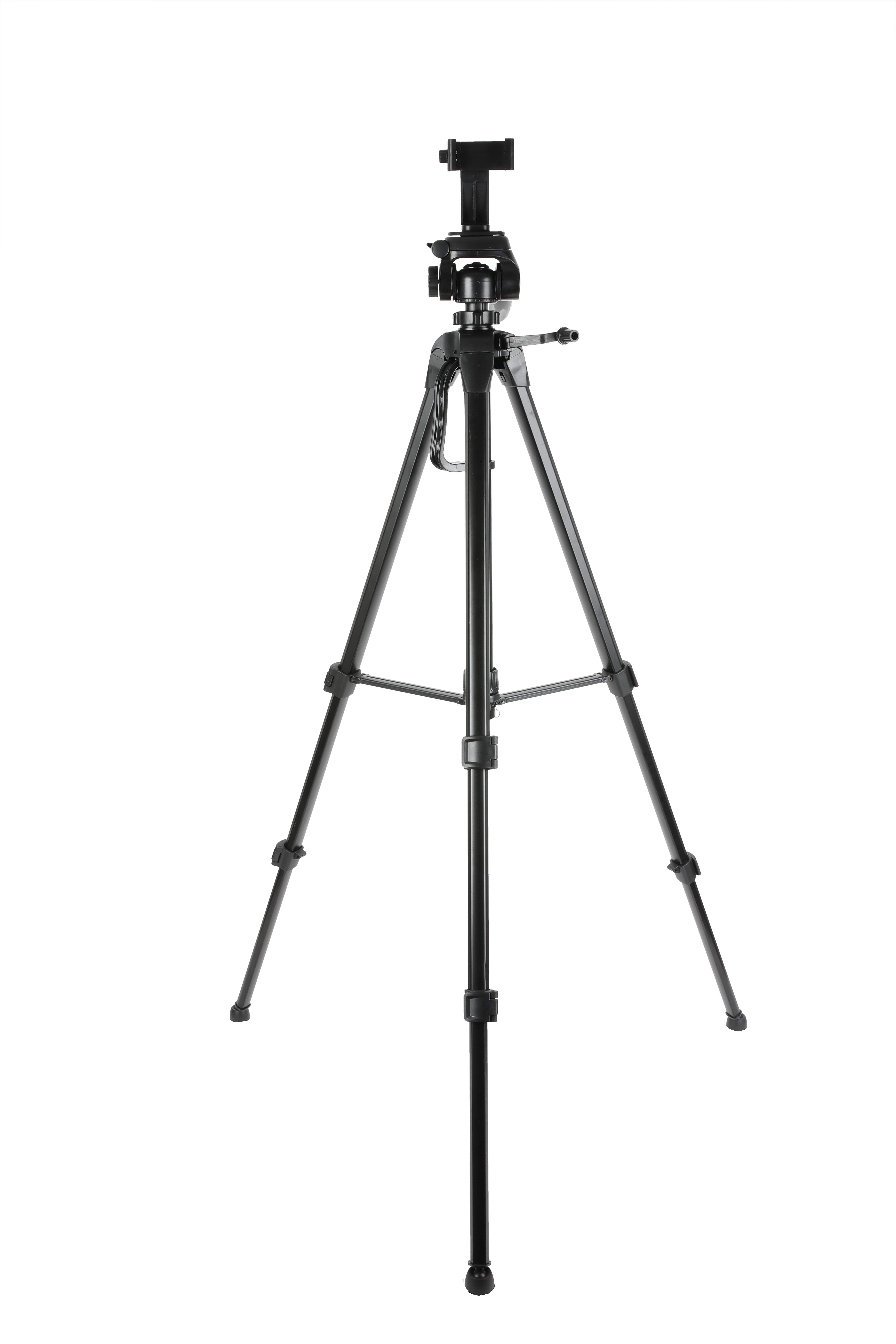 onn 67-Inch Tripod with Smartphone Cradle and GoPro Mount photo 1