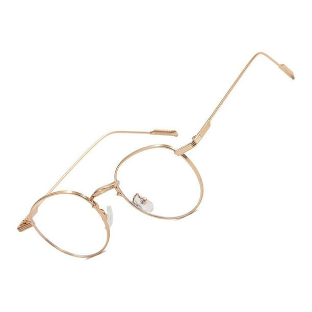 Large round on sale gold rimmed eyeglasses