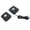 Black, variant on BOKYAN USB Rechargeable Adjustable Volume Long Range Wireless 2 Way Intercom Doorbell for Home Office Apartment White 6.3 inches / 16 cm
