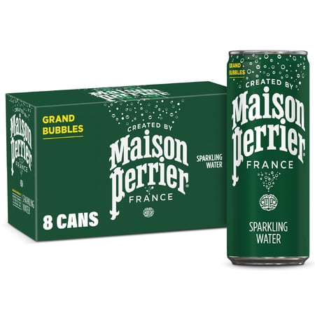 Maison Perrier Ultimate Unflavored Sparkling Water, 11.15 fl oz, 8 Pack