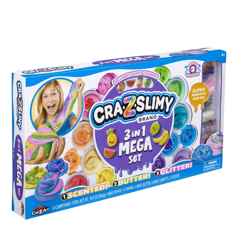 Cra-Z Slimy Mega Slime Kit for Ages 6+ with Scented, Butter