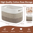 thumbnail image 3 of 3 Pack Storage Basket, Woven Baskets for Storage, Organizer Bins Laundry Basket, Decor Basket for Toys, Towels, Books, 3 of 11