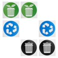 thumbnail image 4 of 60Pcs/Set Circular Garbage Collection Identification Recycle Decal Dustbin Sticker, 4 of 5