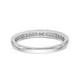 thumbnail image 5 of Solid 14k White Gold Diamond Wedding Band Ring Size 6.5 (.16 cttw.), 5 of 8