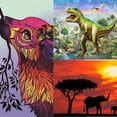 thumbnail image 3 of DIY animal de dibujos animados cristal punto de cruz ciervo elefante diamante bordado 5D diamantes de imitación pintura Vogacara JJ15247-01, 3 of 6
