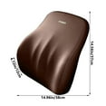 thumbnail image 3 of Xecvkr Automotive Headrest Lumbar Foam Support Cushion Neck Universal Backrest Car Seat Driving Office Chair Ergonomic Massage 38x37x12cm 1 Pack, 3 of 6