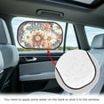thumbnail image 4 of Yuyamidu Dahlia Car Window Shades 2 Pack Floral Car Sun Shades Fashion Side Window Automotive Sunshades Car Accessories for Auto SUV Van Sun UV Protection, 4 of 7