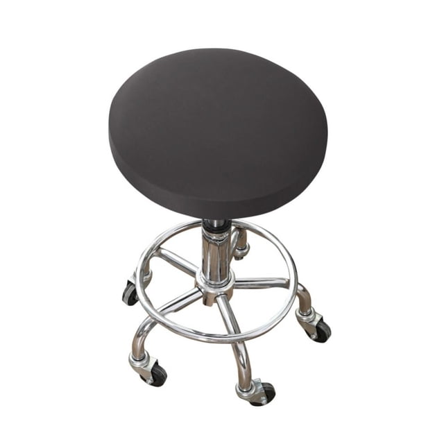 Round Bar Stool Seat Covers Washable Stool Cushion Slipcover Elastic Bar Chair Covers for 12-15 Inch Chair