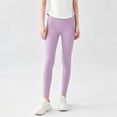 thumbnail image 4 of Bixock Girls Leggings High Waist Yoga Pants with Pockets Kids Soild Color Soft Casual Pant Comfortable Workout Running Activewear Girls Clothings Size 7-8Years, 4 of 6