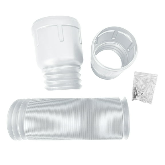 100mm Rain Gutter Downspout Extensions Flexible,Drain Downspout Extender Connector 16"-59",Screws for Included