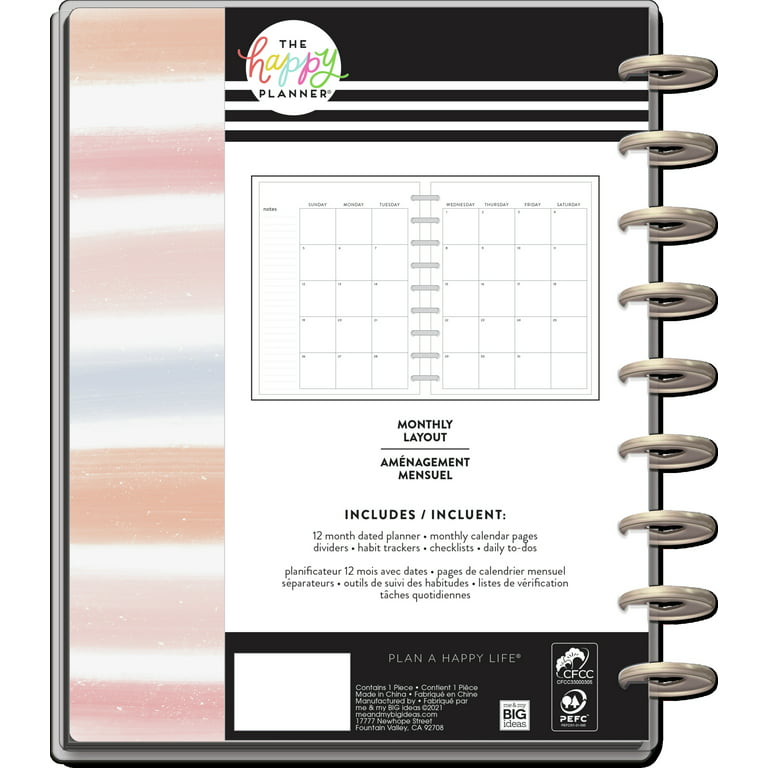The Happy Planner, Classic 12 Month Planner, Best Mom, 2022, 8.75 x 1.37  x 9.75 