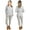 Heather Grey, variant on Womens 2-Piece Waffle Thermals Set | Long Sleeve Shirt, Pants | Long Johns Waffle Thermal Underwear Base Layer Set for Cold Weather (White, XX-Large)