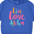thumbnail image 3 of Inktastic Live Love Aloha Toddler Hoodie, 3 of 4