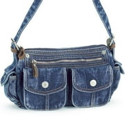 Denim Patch-Pocket Handbag